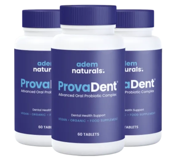 3 bottles of ProvaDent supplement